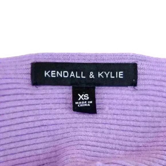 Kendall & Kylie Lavender Ribbed Knit Tank Top – Size XS - Picture 4 of 8